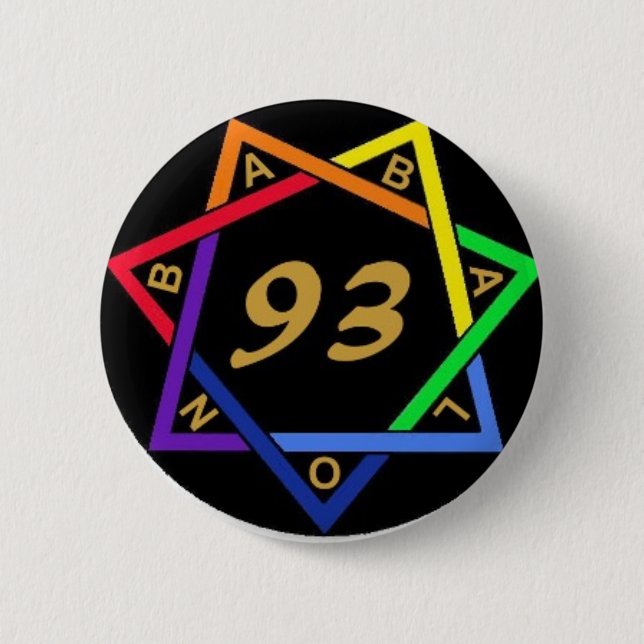 Badge Rond 5 Cm le "amour est la loi " (Devant)