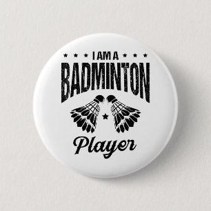 Badge Rond 5 Cm Le badminton est ma vie Joueur de badminton Volant