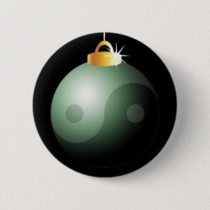 Badge Rond 5 Cm Le bal de Noël de Yin Yang