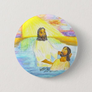 Badge Rond 5 Cm Le baptême de Jésus