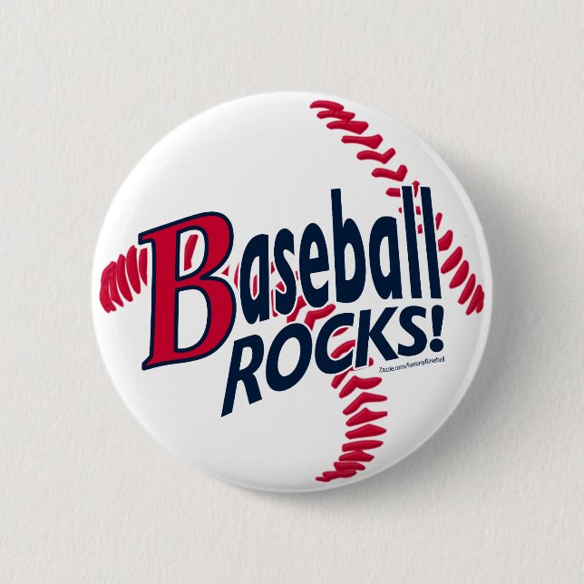 Badge Rond 5 Cm Le baseball déchire ! Bouton (Devant)