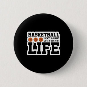 Badge Rond 5 Cm Le Basket-Ball N'Est Pas Un Jeu, Mais Un Mode De V