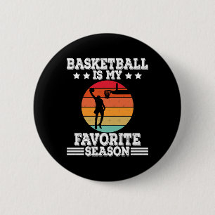 Badge Rond 5 Cm Le Basket Est Ma Saison Préférée 5