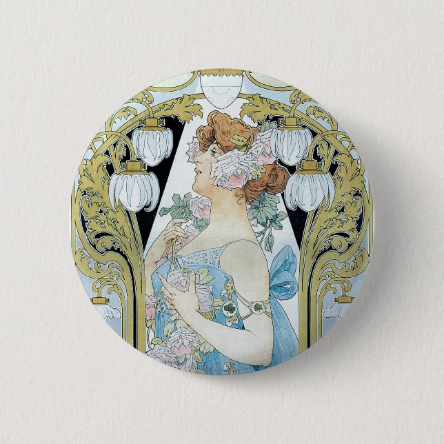 Badge Rond 5 Cm le Bec Lias Dethrone l'Ectricite (Devant)