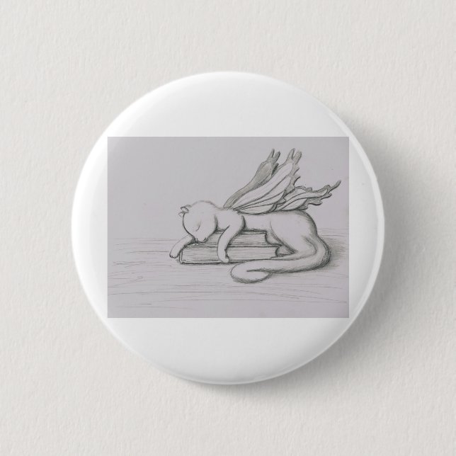 Badge Rond 5 Cm Le bibliothécaire (Devant)
