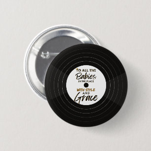 Badge Rond 5 Cm Le Big One Hip hop des années 90 1er anniversaire/