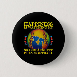 Badge Rond 5 Cm Le bonheur, c'est regarder ma petite-fille jouer à