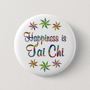 Badge Rond 5 Cm Le bonheur est Chi de Tai