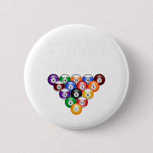 Badge Rond 5 Cm Le Bonheur Est Un Rack Parfait Billard En Rack