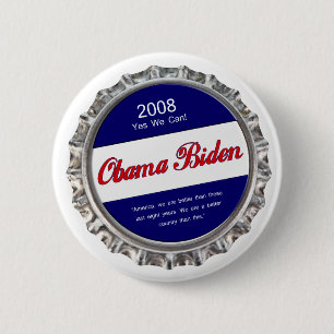 Badge Rond 5 Cm le bottlecap obama biden