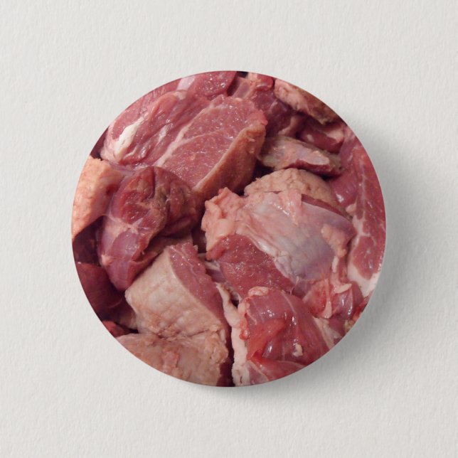 Badge Rond 5 Cm Le boucher de viande de mandrin boutonne la (Devant)