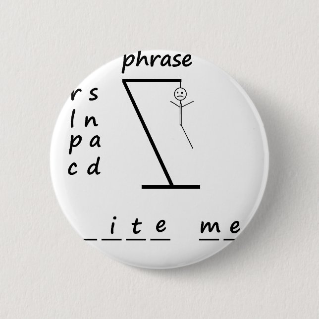 Badge Rond 5 Cm Le bourreau me mordent (Devant)
