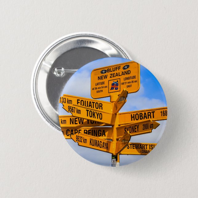 Badge Rond 5 Cm Le bout de la route (Devant & derrière)