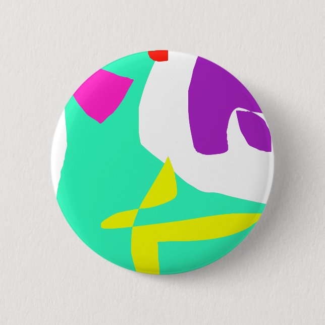 Badge Rond 5 Cm Le bout et le premier message en peintures (Devant)