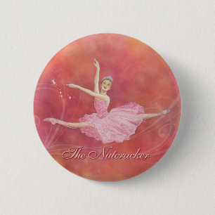Badge Rond 5 Cm Le bouton de ballet de casse-noix