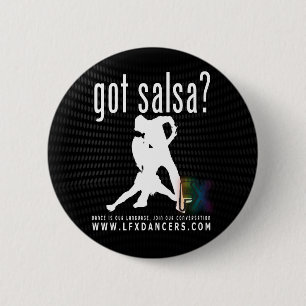 Badge Rond 5 Cm Le bouton de danseurs de LFX a obtenu le noir de