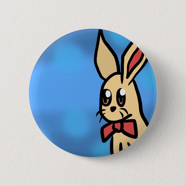 Badge Rond 5 Cm Le bouton de lapin (Devant)