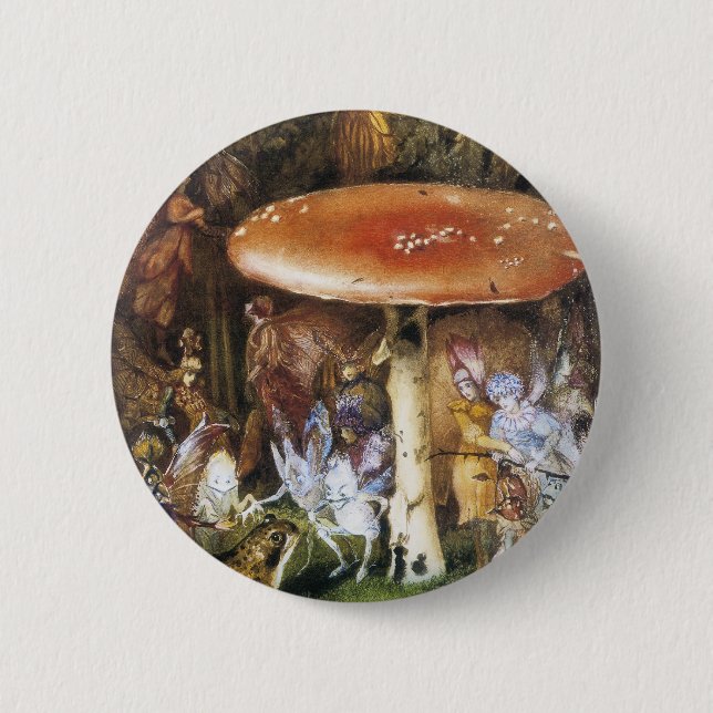 Badge Rond 5 Cm Le bouton d'intrus par l'aster Fitzgerald de John (Devant)