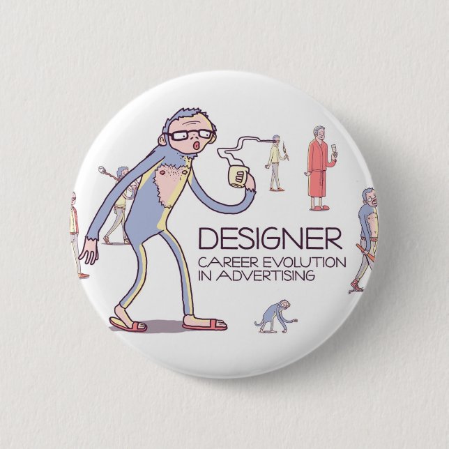 Badge Rond 5 Cm Le bouton du concepteur (Devant)