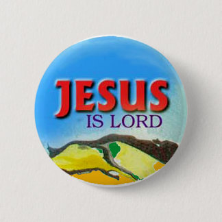 Badge Rond 5 Cm le bouton Jésus est seigneur