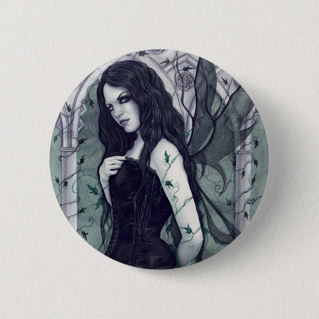 Badge Rond 5 Cm Le bouton secret de temple (Devant)
