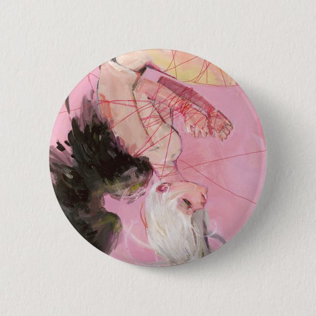 Badge Rond 5 Cm Le bouton tombé (Devant)