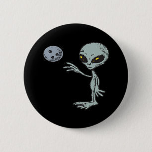 Badge Rond 5 Cm Le bowling est hors de ce monde