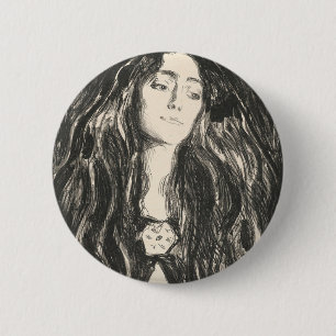 Badge Rond 5 Cm Le Brooch Eva Mudocci Edvard Munch