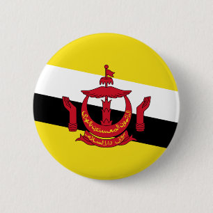 Badge Rond 5 Cm Le Brunei - drapeau de Bruneian
