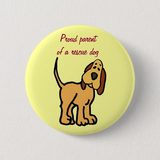 Badge Rond 5 Cm Le BZ parentof fier un bouton de chien de (Devant)