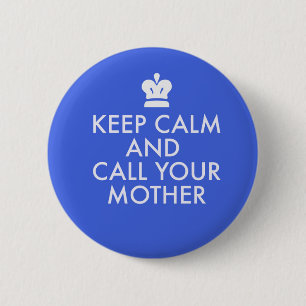 Badge Rond 5 Cm Le cadeau juif Bouton-Gardent le calme