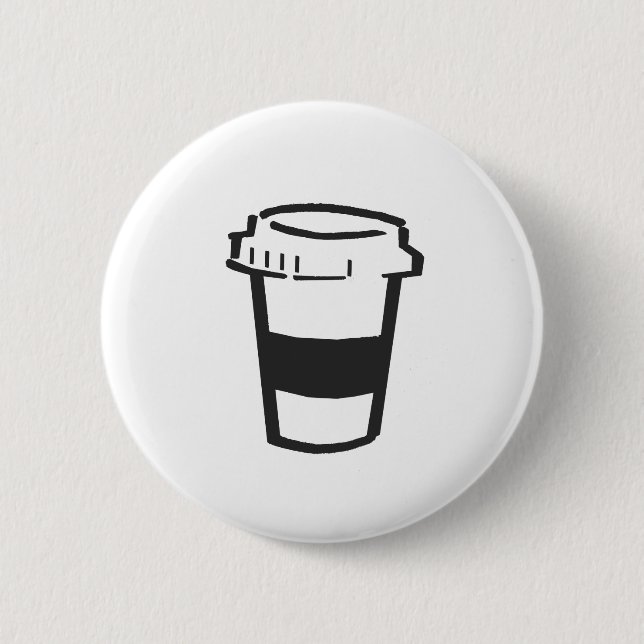Badge Rond 5 Cm Le café emportent (Devant)