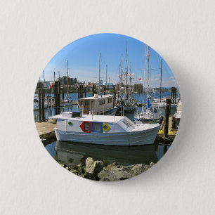 Badge Rond 5 Cm Le CANADA, port intérieur, Victoria, AVANT JÉSUS