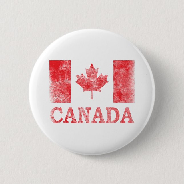 Badge Rond 5 Cm Le Canada vintage (Devant)