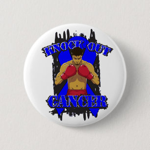Badge Rond 5 Cm Le cancer du côlon élimine le cancer