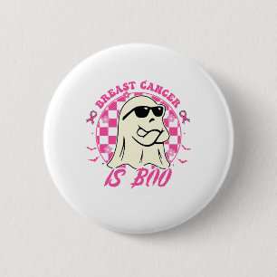 Badge Rond 5 Cm Le cancer est une feuille de bas Halloween Cancer