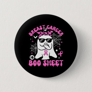 Badge Rond 5 Cm Le cancer est une feuille de seins Cancer guerrier