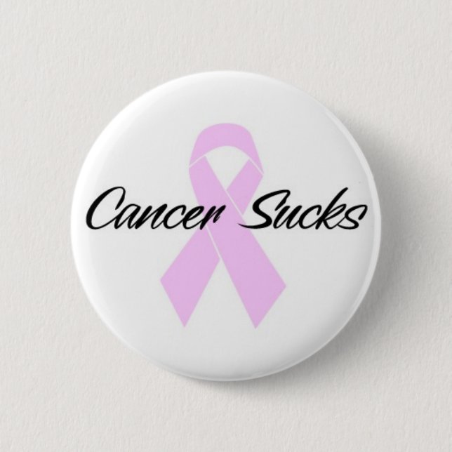 Badge Rond 5 Cm Le Cancer suce (Devant)
