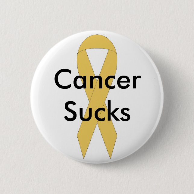 Badge Rond 5 Cm Le Cancer suce (Devant)
