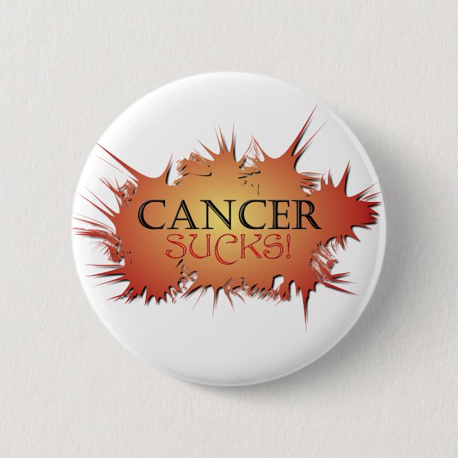 Badge Rond 5 Cm Le Cancer suce le bouton (Devant)