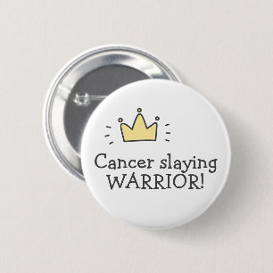 Badge Rond 5 Cm Le cancer tue WARRIOR ! Bouton Lutter contre le ca