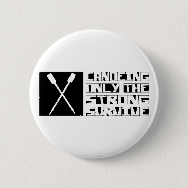 Badge Rond 5 Cm Le canoë-kayak survivent (Devant)