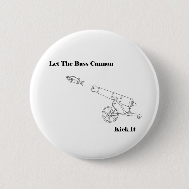 Badge Rond 5 Cm Le canon bas (Devant)