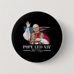Badge Rond 5 Cm Le cardinal Robert Prevost Chemise le pape Leo Xiv
