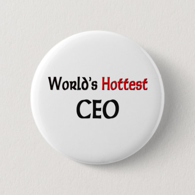Badge Rond 5 Cm Le CEO le plus chaud des mondes (Devant)