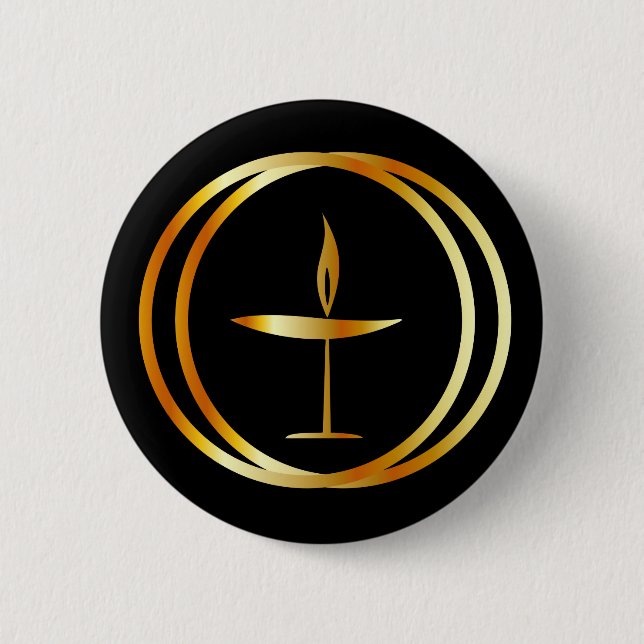 Badge Rond 5 Cm Le Chalice flamboyant (Devant)