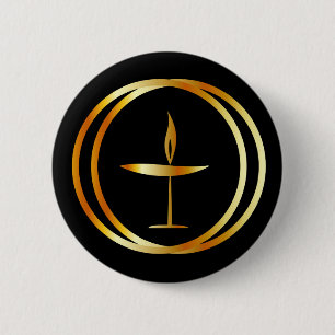 Badge Rond 5 Cm Le Chalice flamboyant