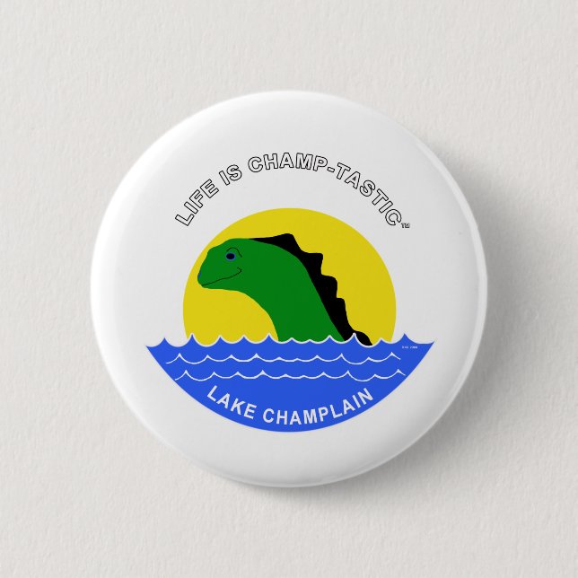 Badge Rond 5 Cm Le champion va partout (Devant)