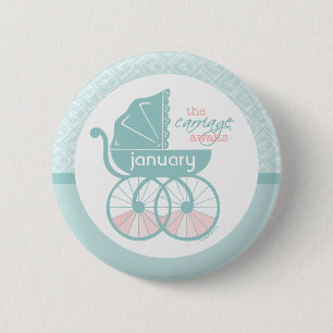 Badge Rond 5 Cm Le chariot attend v1