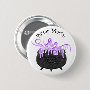 Badge Rond 5 Cm Le chaudron bouillonne païen Magick de Brew de